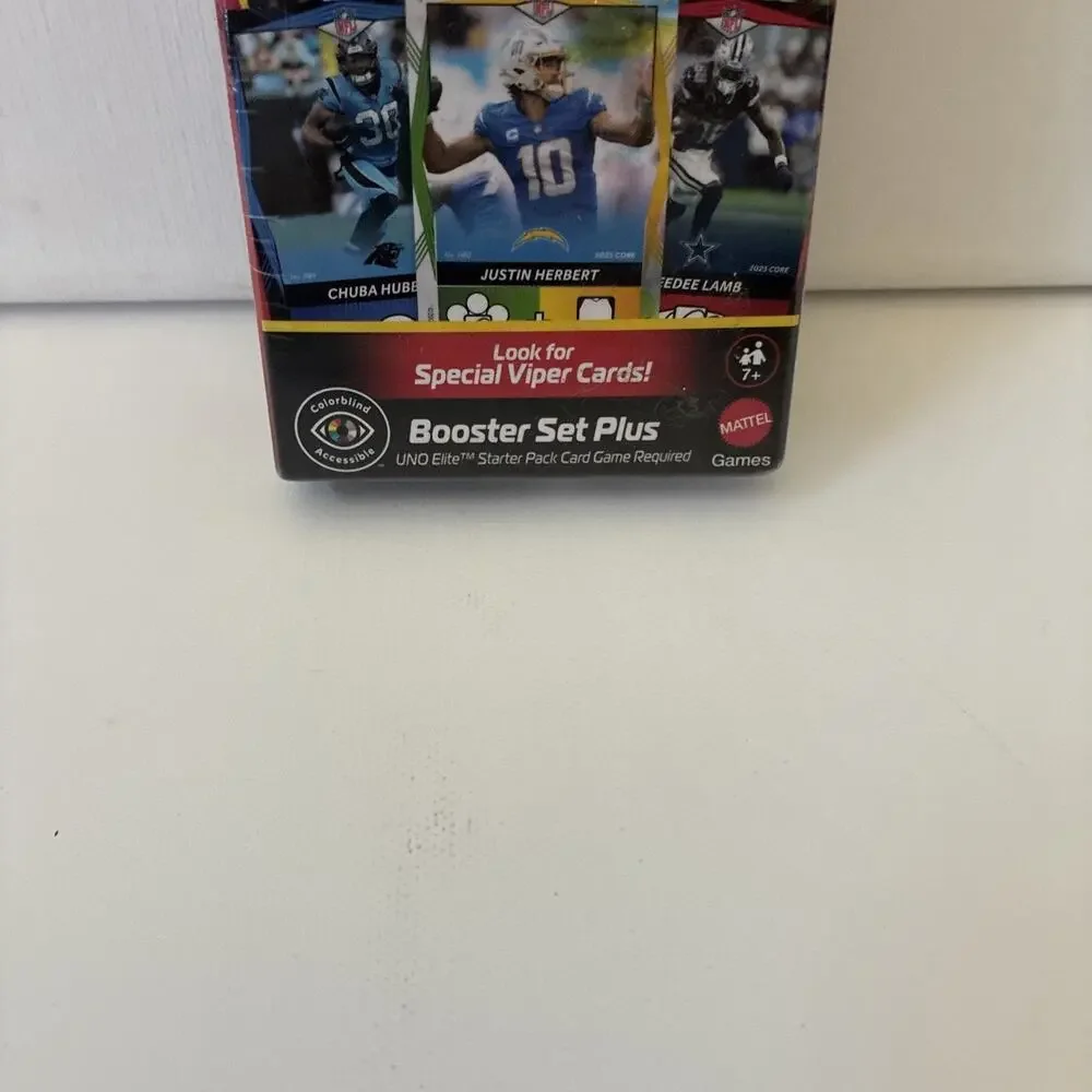 UNO Elite NFL 2025 Core Edition Booster Set Plus Cards SEALED BRAND NEW